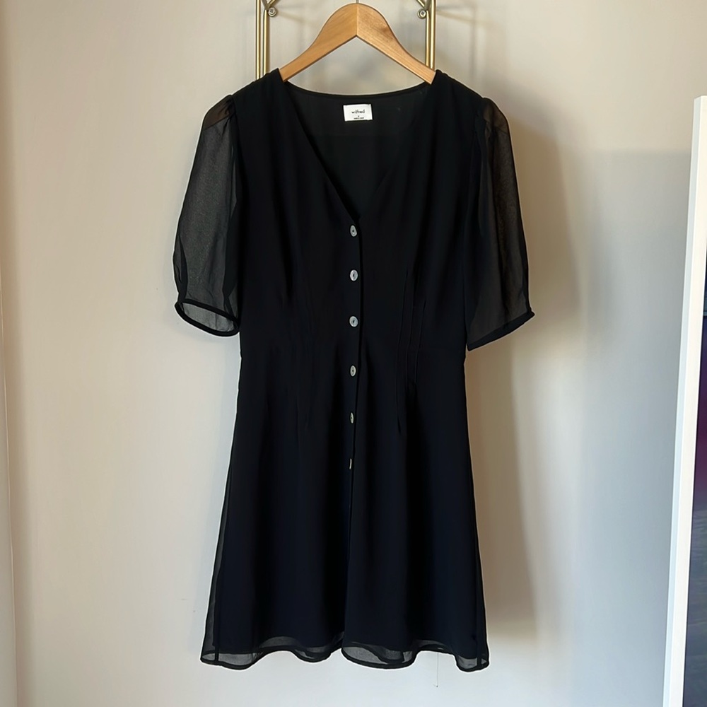 Aritzia Wilfred Freya Button Front Dress